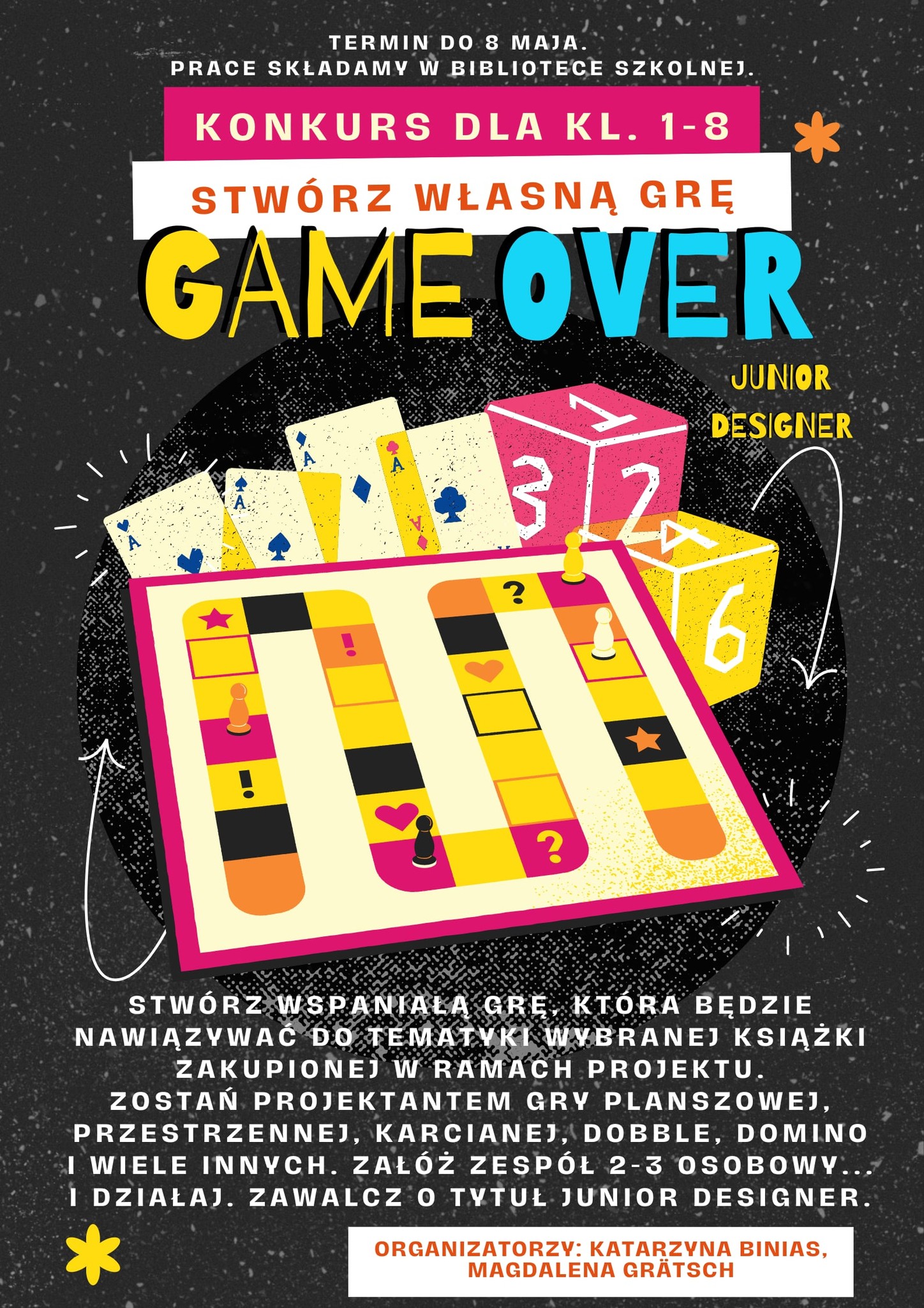 Konkurs „Game over. Stwórz własną grę. Junior Designer”.